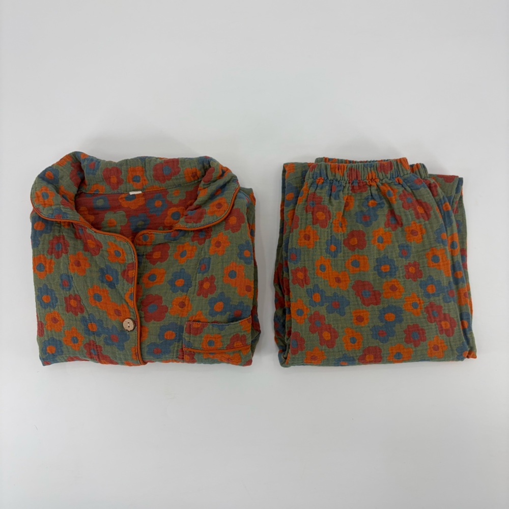 Floral Long Sleeve Pant Matching Set Bundle Retro Funky Artsy Dopamine Dressing